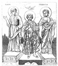 Saint David - patron saint of Wales (circa 520-600)
