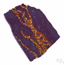 pyrrhotite - a brownish iron sulfide mineral (FeS) having weak magnetic properties