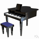 parlour grand piano - a small grand piano