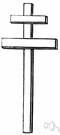 patriarchal cross - a cross with two crossbars