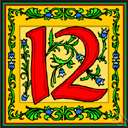 12 - denoting a quantity consisting of 12 items or units