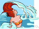 sea bathing - bathing in the sea or ocean