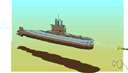 attack submarine - a military submarine designed and armed to attack enemy shipping