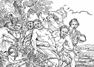 Silenus - any of the minor woodland deities who were companions of Dionysus (similar to the satyrs)