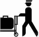 skycap - a porter who helps passengers with their baggage at an airport