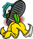 banana skin - the skin of a banana (especially when it is stripped off and discarded)