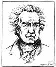Johann Wolfgang von Goethe - German poet and novelist and dramatist who lived in Weimar (1749-1832)