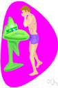 wash up - wash one's face and hands