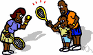 tennis lesson - a lesson in playing tennis