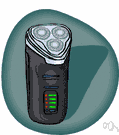 electric shaver - a razor powered by an electric motor