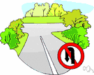 turnaround - an area sufficiently large for a vehicle to turn around