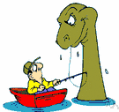 Nessie - a large aquatic animal supposed to resemble a serpent or plesiosaur of Loch Ness in Scotland