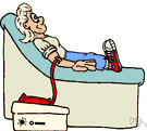 blood donor - someone who gives blood to be used for transfusions
