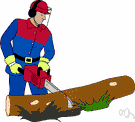 lumberman - a person who fells trees