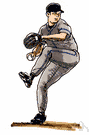 pitcher's mound - (baseball) the slight elevation on which the pitcher stands