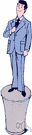 business suit - a suit of clothes traditionally worn by businessmen
