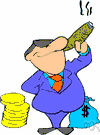 rich person - a person who possesses great material wealth