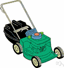 motor mower - a lawn mower powered by a gasoline motor