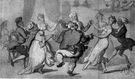 round dancing - a ballroom dance characterized by revolving movement