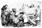 dust sheet - a large piece of cloth used to cover furniture that is not in use for a long period