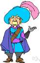 miles gloriosus - a braggart soldier (a stock figure in comedy)