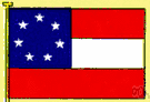 Stars and Bars - the first flag of the Confederate States of America