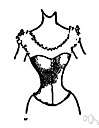 slender-waisted - having a small waist
