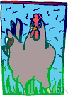 ventriculus - thick-walled muscular pouch below the crop in many birds and reptiles for grinding food