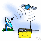 receiving set - an electronic receiver that detects and demodulates and amplifies transmitted signals