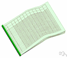 ledger paper - a durable writing paper used in record books and business ledgers