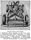 stabilizer bar - a rigid metal bar between the front suspensions and between the rear suspensions of cars and trucks