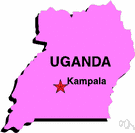 Kampala - the capital and largest city of Uganda on the north shore of Lake Victoria