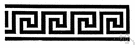 Greek fret - an ornamental pattern consisting of repeated vertical and horizontal lines (often in relief)
