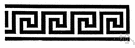 Greek key - an ornamental pattern consisting of repeated vertical and horizontal lines (often in relief)