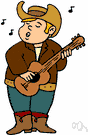 country and western - a simple style of folk music heard mostly in the southern United States