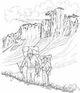 Guadalupe Mountains - a mountain range in southern New Mexico and western Texas