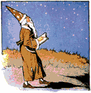 astrologer - someone who predicts the future by the positions of the planets and sun and Moon
