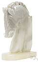 alabaster - of or resembling alabaster