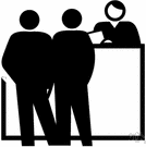 coming into court - formal attendance (in court or at a hearing) of a party in an action