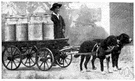 milk wagon - wagon for delivering milk
