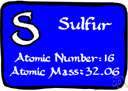 sulfur - an abundant tasteless odorless multivalent nonmetallic element