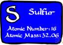 sulphur - an abundant tasteless odorless multivalent nonmetallic element