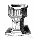 baptistery - bowl for baptismal water