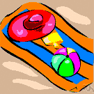 beach towel - very large towel to dry yourself after swimming