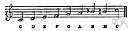 minor scale - a diatonic scale with notes separated by whole tones except for the 2nd and 3rd and 5th and 6th