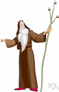 druid - a pre-Christian priest among the Celts of ancient Gaul and Britain and Ireland
