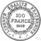 French franc - formerly the basic unit of money in France