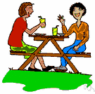 lunchtime - the customary or habitual hour for eating lunch