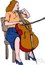 bass fiddle - largest and lowest member of the violin family