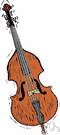 string bass - largest and lowest member of the violin family